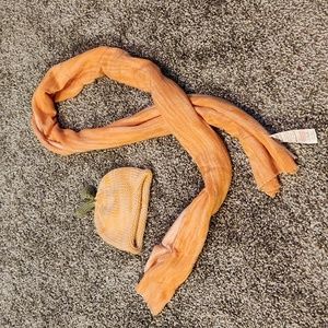 Baby Pumpkin Hat and Scarf